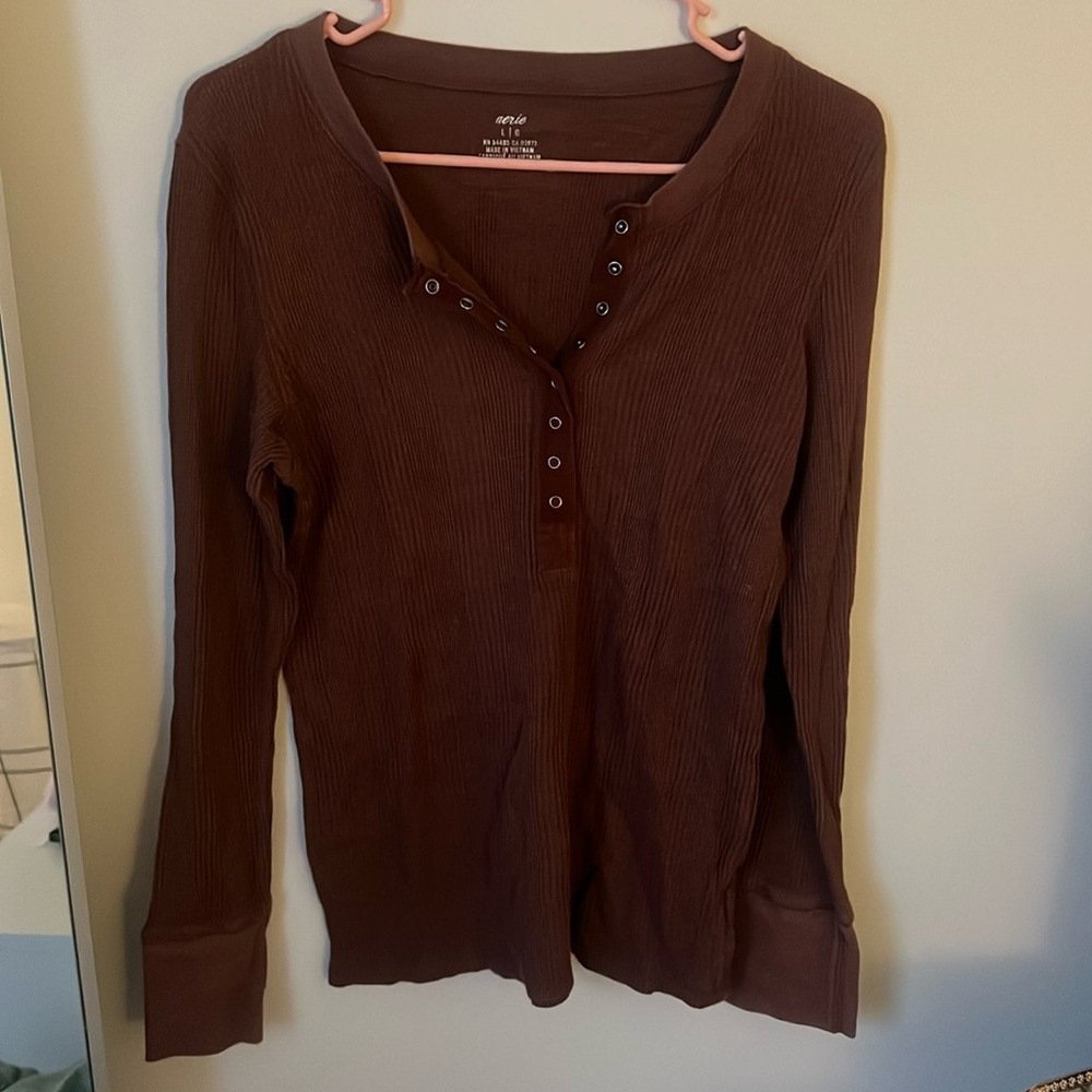 Aerie Long Sleeve Henley top